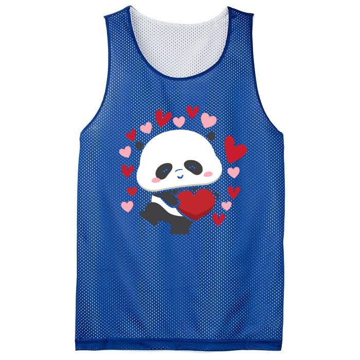 Bear Panda Cute Heart Love Rotic Valentine's Couple Cute Gift Mesh Reversible Basketball Jersey Tank