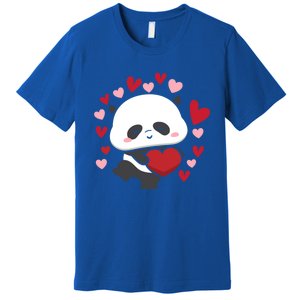 Bear Panda Cute Heart Love Rotic Valentine's Couple Cute Gift Premium T-Shirt