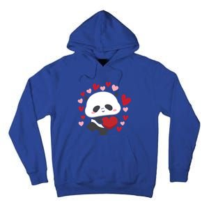 Bear Panda Cute Heart Love Rotic Valentine's Couple Cute Gift Tall Hoodie