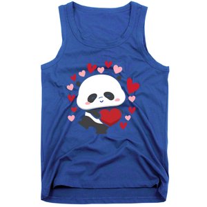 Bear Panda Cute Heart Love Rotic Valentine's Couple Cute Gift Tank Top