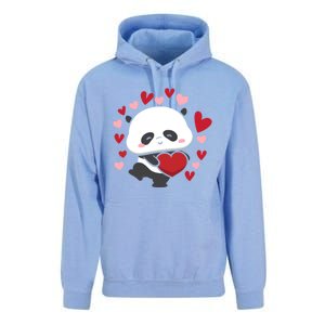 Bear Panda Cute Heart Love Rotic Valentine's Couple Cute Gift Unisex Surf Hoodie