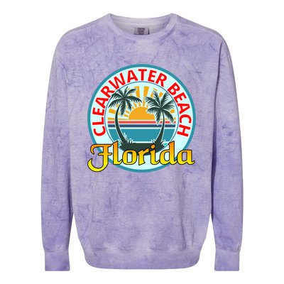 Beach Please Clearwater Beach Florida Beach Spring Break Cute Gift Colorblast Crewneck Sweatshirt