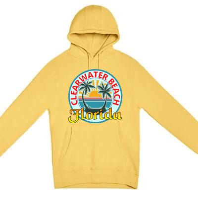 Beach Please Clearwater Beach Florida Beach Spring Break Cute Gift Premium Pullover Hoodie