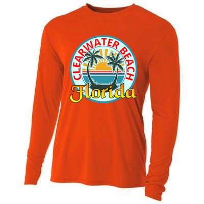 Beach Please Clearwater Beach Florida Beach Spring Break Cute Gift Cooling Performance Long Sleeve Crew