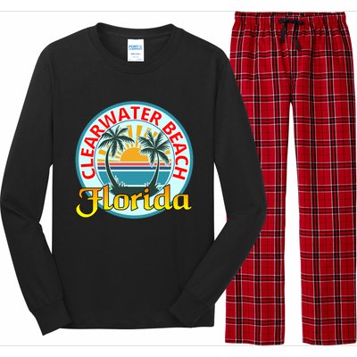 Beach Please Clearwater Beach Florida Beach Spring Break Cute Gift Long Sleeve Pajama Set