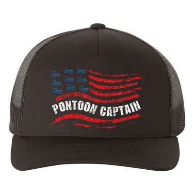 Boating Pontoon Captain Women 4th Of July Pontoon Boat Yupoong Adult 5-Panel Trucker Hat