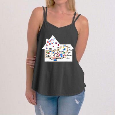 Battle Plan Christmas Home Hand Dawn Alone Xmas Women's Strappy Tank