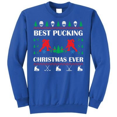 Best Pucking Christmas Ever Hockey Christmas Hockey Lover Gift Sweatshirt