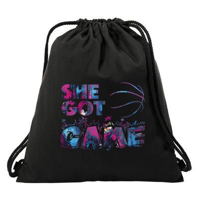 Basketball Player Cool Basketball Lover Mom Gift Drawstring Bag