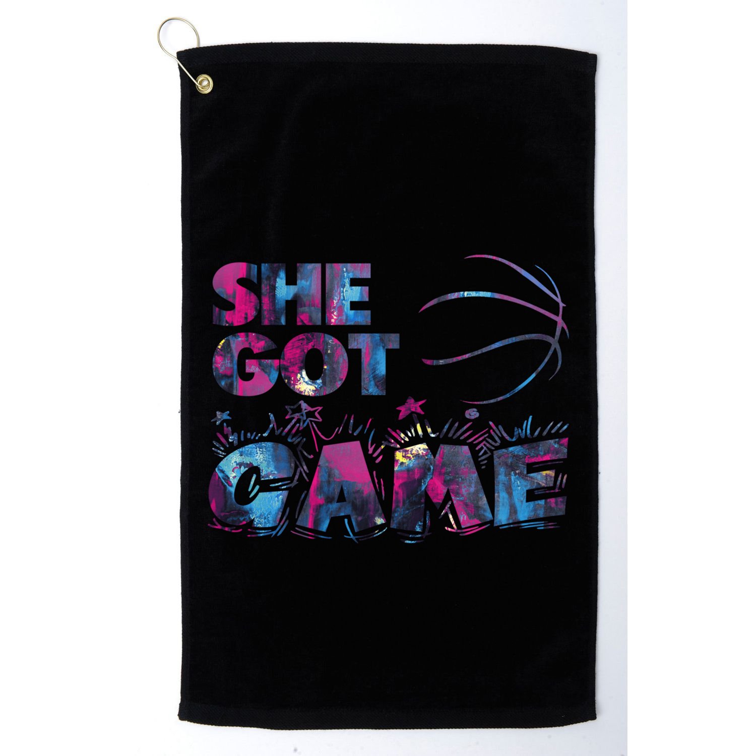 Basketball Player Cool Basketball Lover Mom Gift Golf Towel