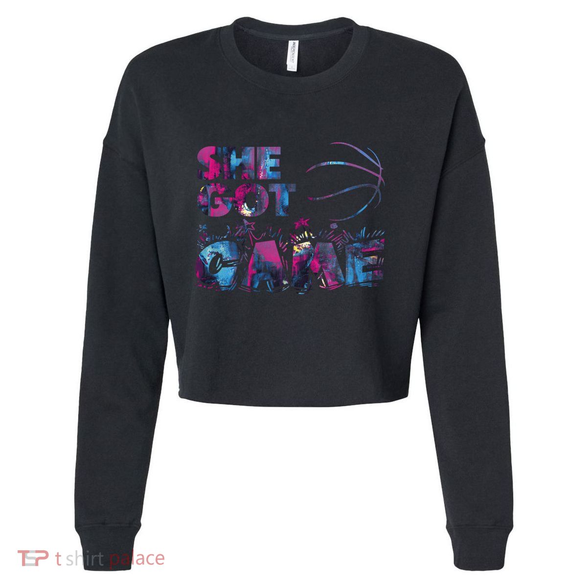 Basketball Player Cool Basketball Lover Mom Gift Cropped Pullover Crew