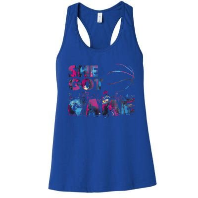 Basketball Player Cool Basketball Lover Mom Gift Women's Racerback Tank