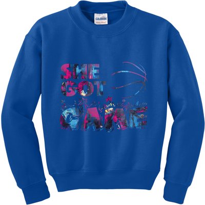 Basketball Player Cool Basketball Lover Mom Gift Kids Sweatshirt