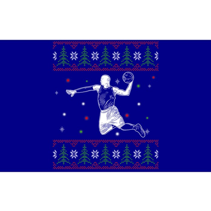 Basketball Player Christmas Cool Ugly Xmas Santa Basketball Cute Gift Bumper Sticker