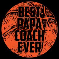 Best Papa Coach Ever Basketball Cool Sports Team Dad Father Cooling Performance Crew T-Shirt