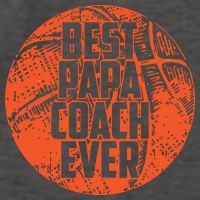 Best Papa Coach Ever Basketball Cool Sports Team Dad Father Womens Tank Top