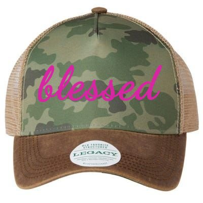Blessed Pink Christian Legacy Tie Dye Trucker Hat