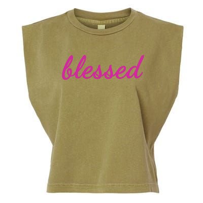 Blessed Pink Christian Garment-Dyed Women's Muscle Tee