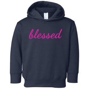 Blessed Pink Christian Toddler Hoodie