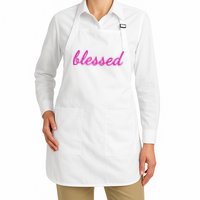 Blessed Pink Christian Apron