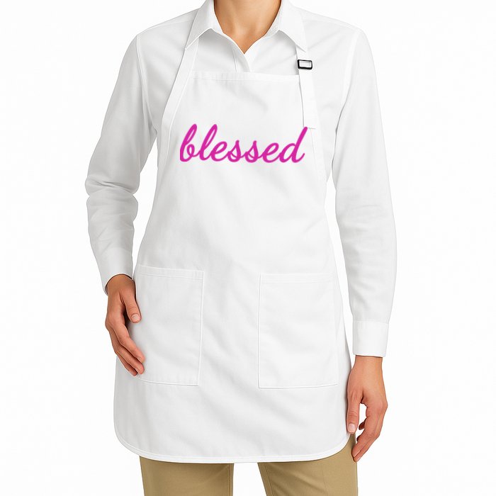 Blessed Pink Christian Apron