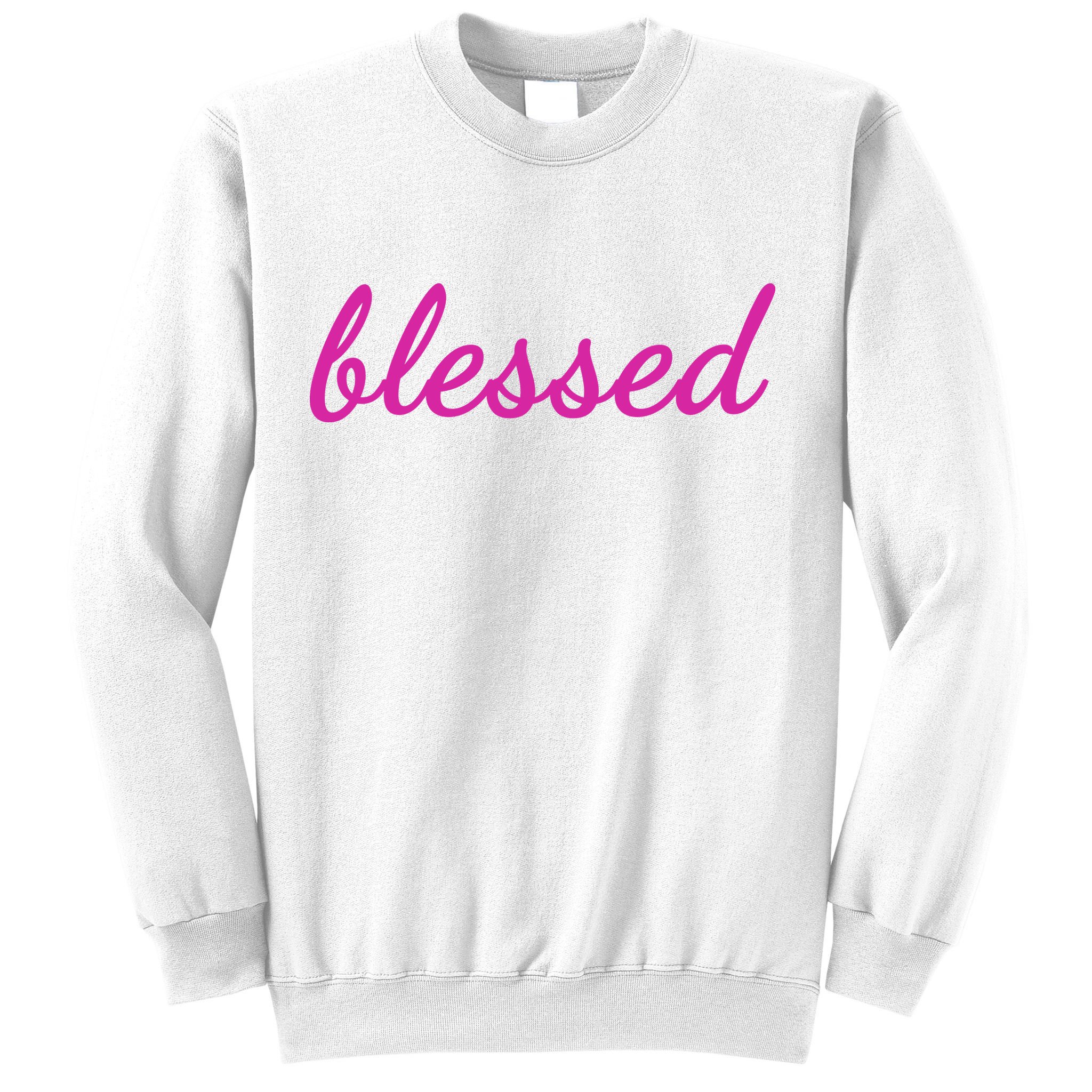 Blessed Pink Christian Sweatshirt