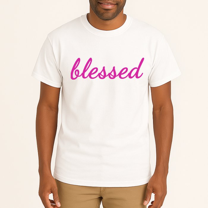 Blessed Pink Christian Tall T-Shirt