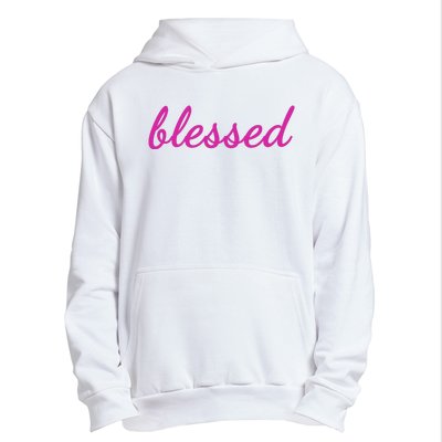 Blessed Pink Christian Urban Pullover Hoodie