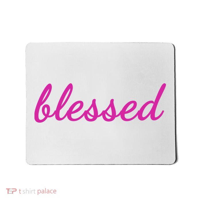 Blessed Pink Christian Mousepad