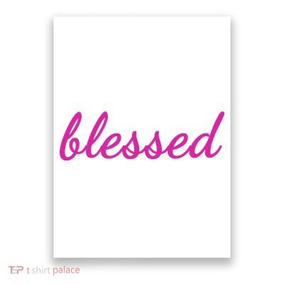 Blessed Pink Christian Poster