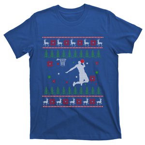 Basketball Player Christmas Cool Ugly Xmas Santa Reindeer Gift T-Shirt