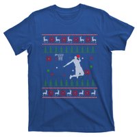 Basketball Player Christmas Cool Ugly Xmas Santa Reindeer Gift T-Shirt