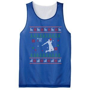 Basketball Player Christmas Cool Ugly Xmas Santa Reindeer Gift Mesh Reversible Basketball Jersey Tank