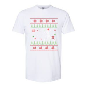 Basketball Player Christmas Cool Ugly Xmas Santa Reindeer Gift Softstyle CVC T-Shirt