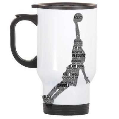 Basketball Player Coach Stainless Steel Travel Mug