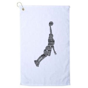 Basketball Player Coach Platinum Collection Golf Towel