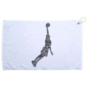 Basketball Player Coach Grommeted Golf Towel