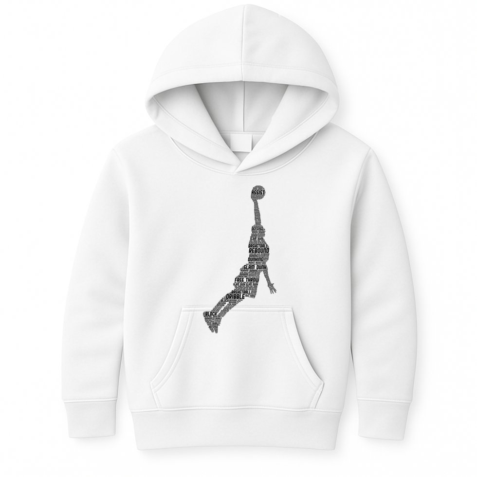 Basketball Player Coach Kids Hoodie