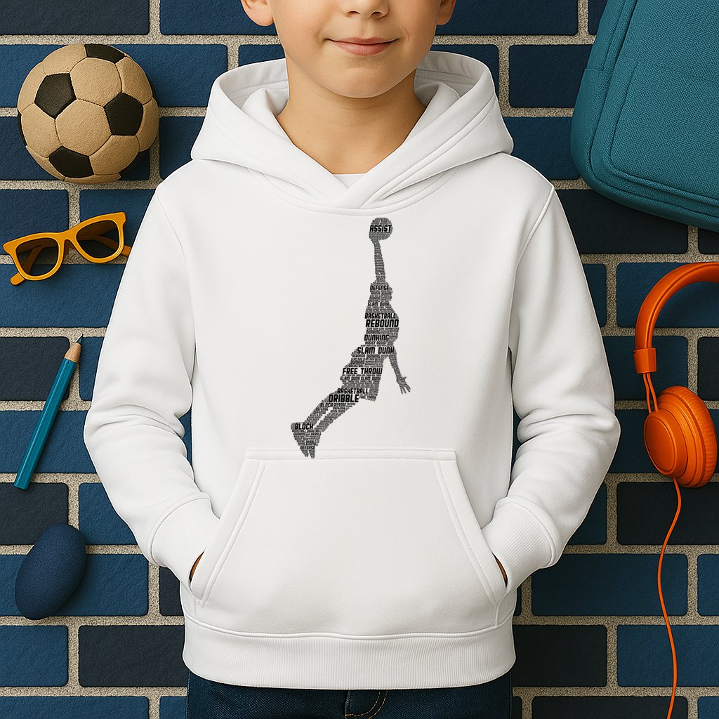 Basketball Player Coach Kids Hoodie
