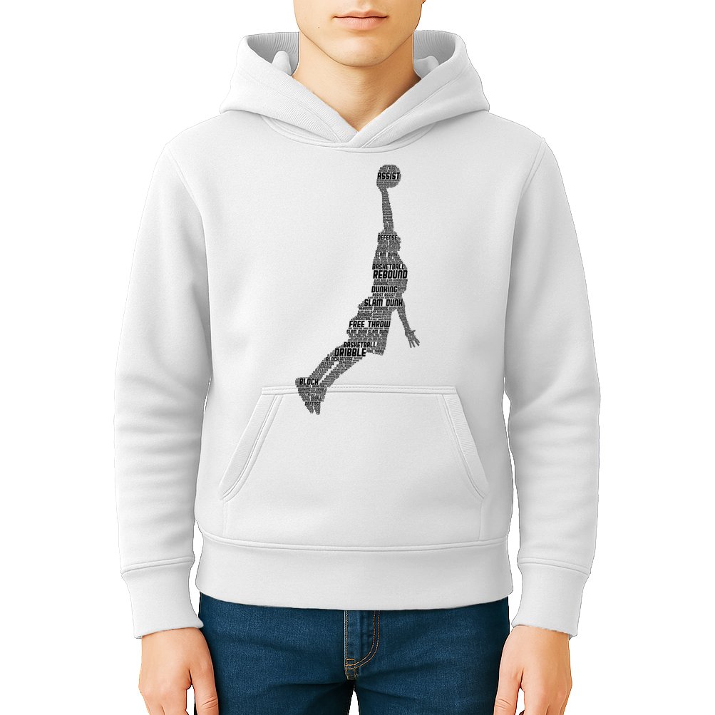 Basketball Player Coach Kids Hoodie
