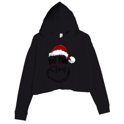 Big Paw Claus Happy New Santa Claus Christmas Myth Legend Gift Crop Fleece Hoodie