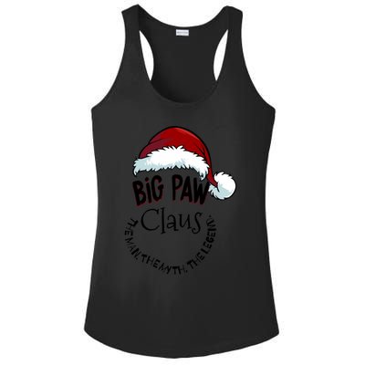 Big Paw Claus Happy New Santa Claus Christmas Myth Legend Gift Ladies PosiCharge Competitor Racerback Tank