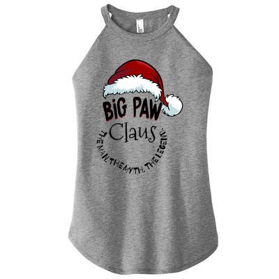 Big Paw Claus Happy New Santa Claus Christmas Myth Legend Gift Women’s Perfect Tri Rocker Tank