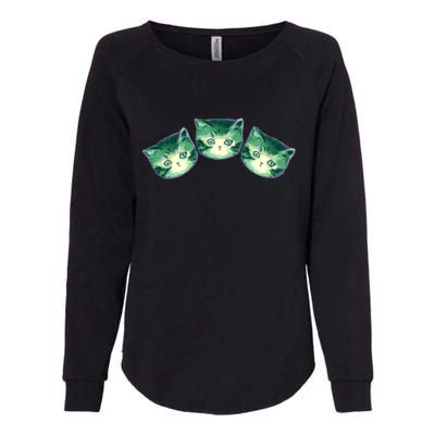 Boris Pavlikovsky Cat Womens California Wash Sweatshirt