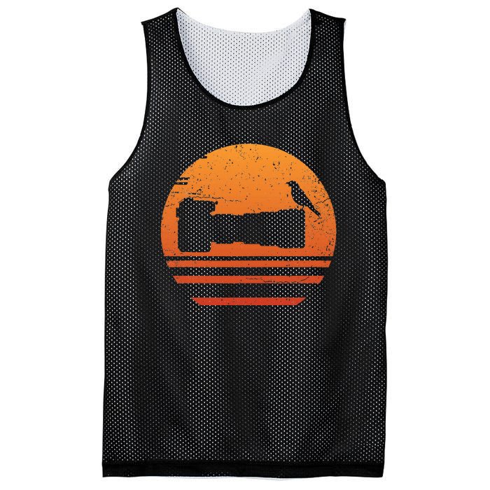 Bird Photographer Camera Retro Mesh Reversible Basketball Jersey Tank