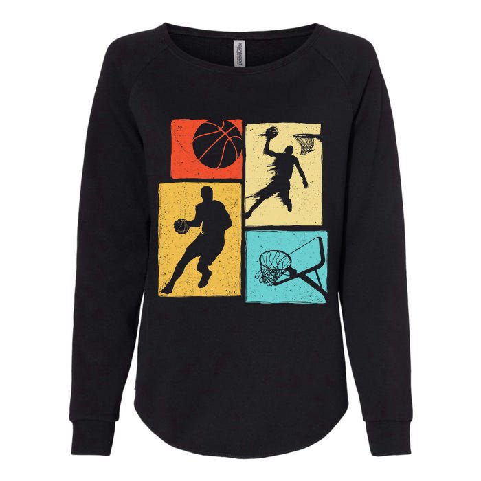 Basketball Players - Colorful Ball Hoop Sports Lover Womens California Wash Sweatshirt