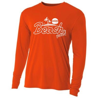 Beach Please Cute Gift Cooling Performance Long Sleeve Crew