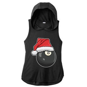 Billiards Player Christmas Costume Pool Funny Gift Ladies PosiCharge Tri-Blend Wicking Draft Hoodie Tank