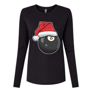 Billiards Player Christmas Costume Pool Funny Gift Womens Cotton Relaxed Long Sleeve T-Shirt