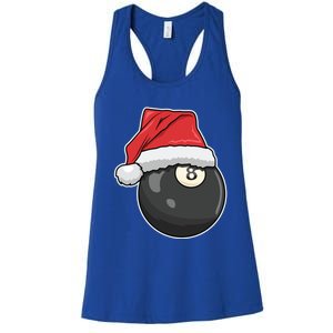 Billiards Player Christmas Costume Pool Funny Gift Women's Racerback Tank